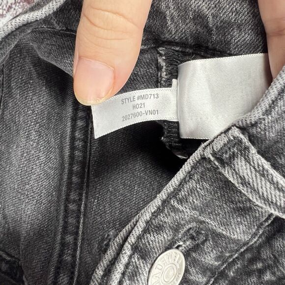 Madewell The Petite Perfect Vintage High Rise Lunar Black Jeans Women's Size 27P - Picture 9 of 10